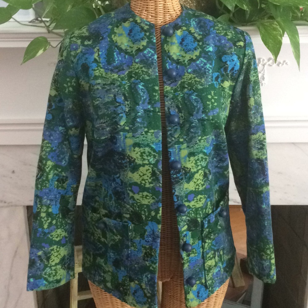 Vintage 1981 Floral Jacket Blazer Taiwan